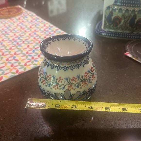 Beautiful wax or oil burner polish pottery unikat - Picture 6 of 7